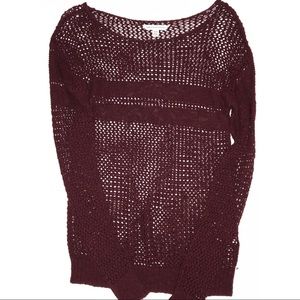 American Eagle Outfitters Burgundy Sweater Size XS
